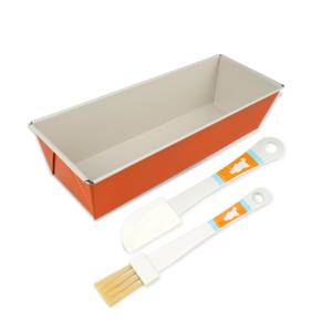 Dr. Oetker Kastenform Set 30 cm DieMaus Orange - Metall - 1 x 2 x 2 cm