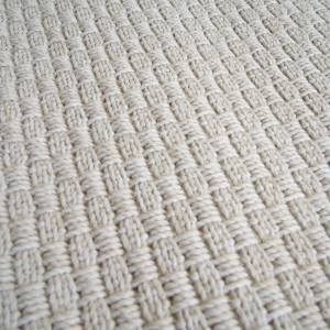 Tapis BANGALOR Blanc - 120 x 120 x 120 cm