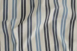Vorhang baumwolle blau-grau streifen Blau - Textil - 140 x 245 x 1 cm