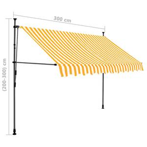 Auvent rétractable 3000948-2 Largeur : 300 cm