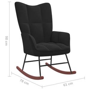 Chaise à bascule 3011660-1 Noir