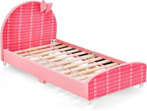 Kinderbett HY10202DE-PI Pink - Holzwerkstoff - 76 x 70 x 151 cm