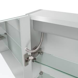 Spiegelschrank mit Infrarot (IR) Sensor Silber - Glas - 80 x 60 x 13 cm