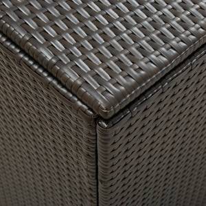 Gartenbox Braun - Metall - Polyrattan - 90 x 70 x 180 cm