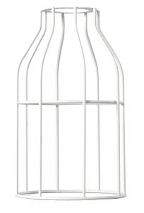 Lampenschirm Käfig Cage für Bala Hang Weiß - Metall - 12 x 20 x 20 cm