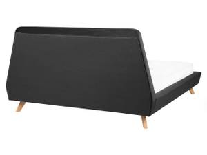 Doppelbett VIENNE Schwarz - Eiche Hell - Breite: 180 cm