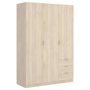 Kleiderschrank 3 Türen Dbarro Braun - Holzwerkstoff - 121 x 184 x 52 cm