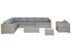 Lounge Set XXL 7-tlg Grau - Hellgrau