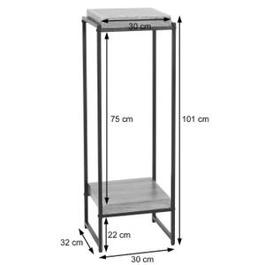 Blumentisch K71 Dunkelbraun - Höhe: 101 cm