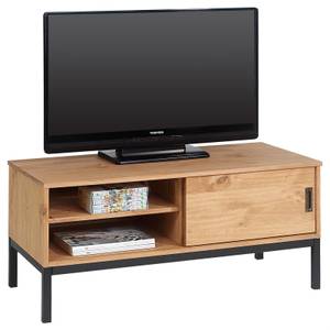 Meuble TV SELMA Marron - Bois massif - Bois/Imitation - 98 x 47 x 47 cm