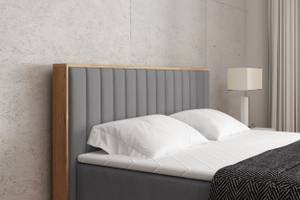 Boxspringbett LOLLY3 Grau - Breite: 129 cm - H4