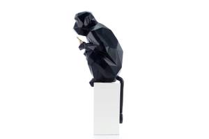 Sculpture moderne Sweet Banana Noir - Pierre artificielle - Matière plastique - 66 x 21 x 18 cm