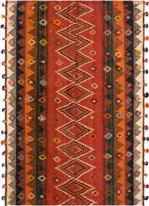 Tapis Jajim LXXXVII Rouge - Textile - 144 x 1 x 213 cm