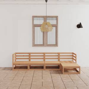 Garten-Lounge-Set (5-teilig) 3009925-2 Massivholz - Holzart/Dekor - 70 x 30 x 70 cm