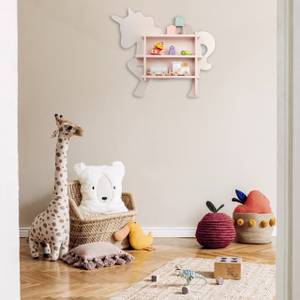 Armoire enfant licorne Rose foncé - Bois manufacturé - 66 x 55 x 13 cm