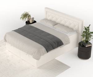 Premium Boxspringbett Jayleen Creme - Breite: 140 cm