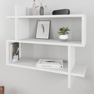 Bücherregal PARALEL -  Weiß Weiß - Holzwerkstoff - 70 x 65 x 22 cm