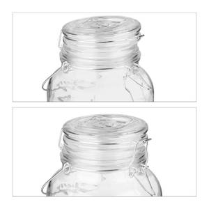 Getränkespender Set mit 4 Gläsern Silber - Glas - Metall - 14 x 32 x 14 cm