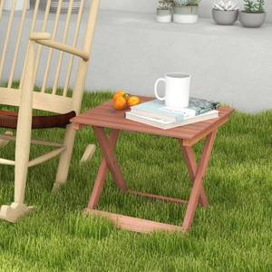 Gartentisch TI93739DE Braun - Holzwerkstoff - 46 x 45 x 46 cm