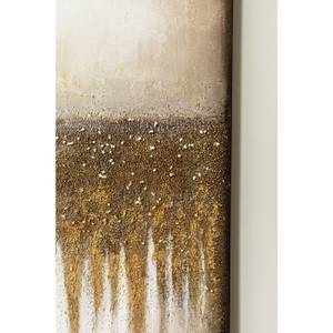 Tableau déco Abstract Fields Marron - Textile - 100 x 200 x 4 cm