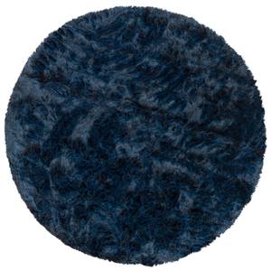 Fellteppich Aspen Rund Meliert Nachtblau - 120 x 120 cm