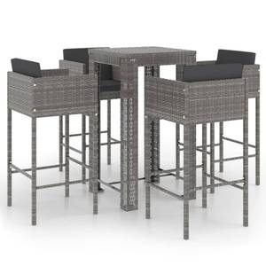 Garten-Bar-Set (5-teilig) 3012234-2 Grau - Anzahl Teile im Set: 5