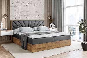 Boxspringbett LOLLI6 Hochglanz Schwarz - Breite: 160 cm - H3