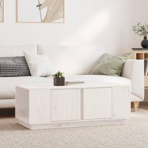 Couchtisch D480 Weiß - Massivholz - 50 x 40 x 110 cm