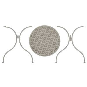 Bistro-Set-k423 ( 3-tlg ) Grau