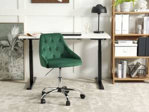 Chaise de bureau PARRISH Noir - Vert émeraude - Vert - Argenté