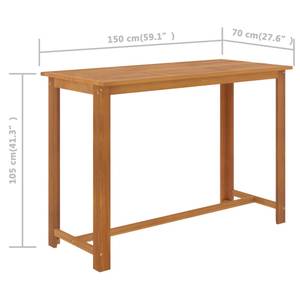 Garten-Bar Set (7-teilig) Braun