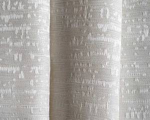 Flächenvorhang Jacquard Effektgarn Weiß - Textil - 60 x 245 x 1 cm