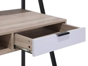 Büromöbel-Set FOSTER 2-tlg Schwarz - Braun - Weiß - Holzwerkstoff - 100 x 152 x 50 cm