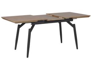 Table de salle à manger BARBOSA Noir - Marron - Bois manufacturé - 80 x 78 x 140 cm