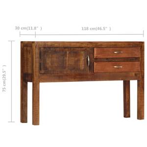 Sideboard 247965 Braun - Massivholz - Holzart/Dekor - 118 x 75 x 30 cm