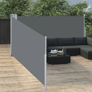 Auvent latéral 3000267-1 Anthracite - 1000 x 120 cm