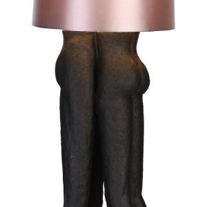 Lampe Kissing Couple" Schwarz - Kunststoff - 41 x 156 x 41 cm