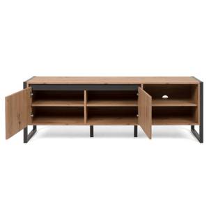 TV-Lowboard 2115 Marron - Gris - Bois manufacturé - 160 x 55 x 40 cm