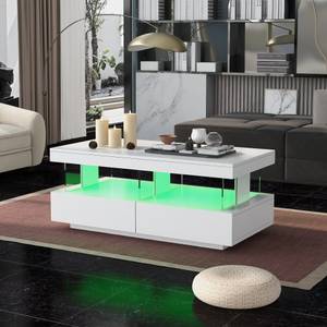 LED Couchtisch Ourea Ⅱ Weiß