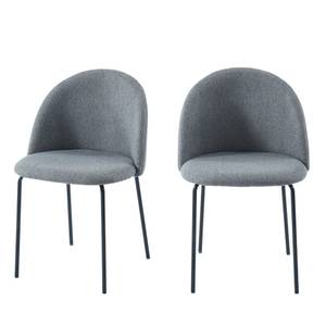 Lot de 2 chaises Slana Gris