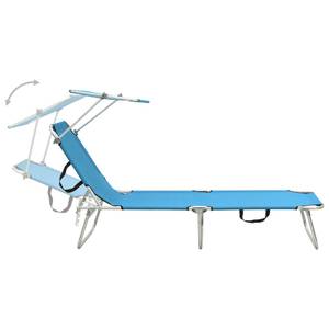 Chaise longue 3004999 Bleu - Métal - 58 x 27 x 187 cm