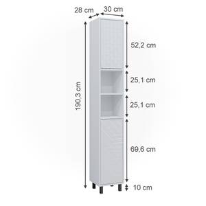 Badschrank Agasta 39628 Weiß