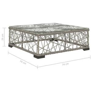 Mobilier de jardin Gris - Polyrotin - 74 x 26 x 74 cm