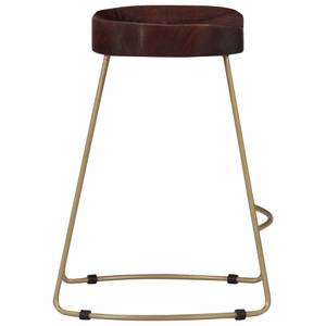 Tabouret de bar 296889 (lot de 2) Marron foncé - 46 x 52 x 38 cm