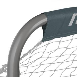 Graue Fußballtore im 2er Set Grau - Weiß - Metall - Textil - 150 x 110 x 75 cm