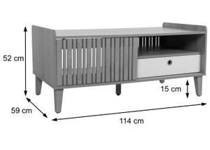 Couchtisch M48 Walnuss Dekor