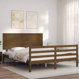 Bettgestell-K-16458 Braun - Holzwerkstoff - 156 x 83 x 206 cm