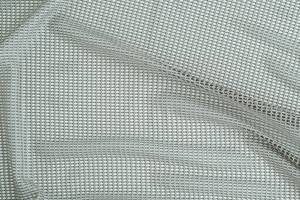 Vorhang beige silber netz modern Silber - Textil - 140 x 245 x 1 cm