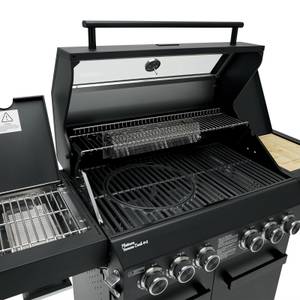 Gasgrill PLATINUM YAMARA DARK 4+2 Schwarz - Metall - 159 x 117 x 55 cm