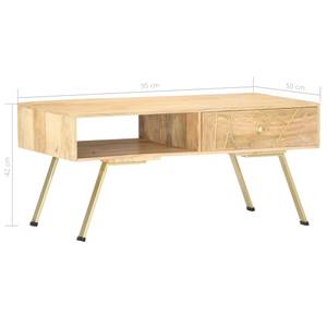 Couchtisch 3000917 Braun - Massivholz - Holzart/Dekor - 50 x 42 x 95 cm